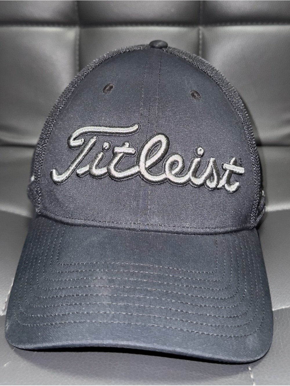 Titleist Black Embroidered Script Golf Hat